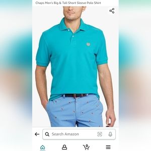 Chaps Men's Big & Tall Short Sleeve Polo Shirt 2XL